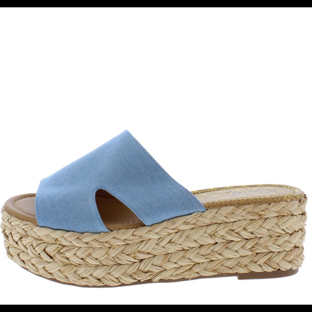 QUPID Espadrille Slides